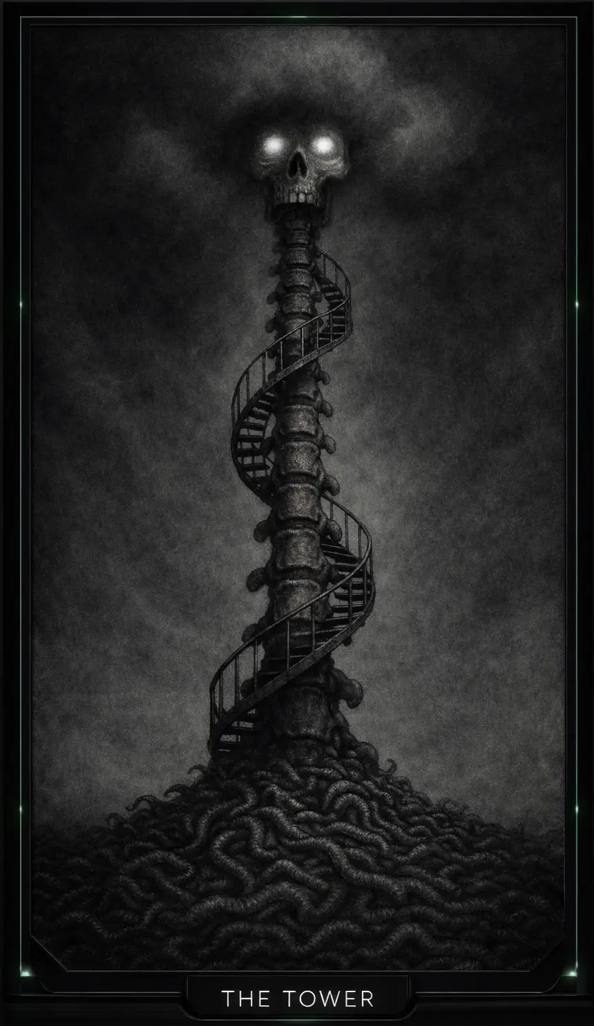 InterDead tarot calibration illustration